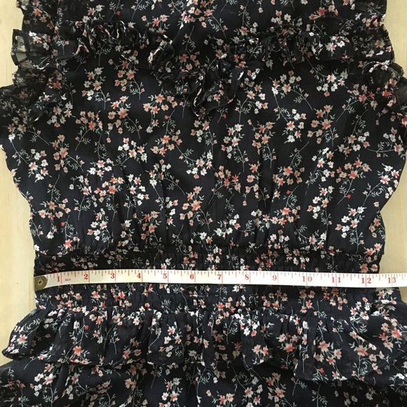 Design Lab floral sleeveless tiered ruffle dress - Picture 3 of 8